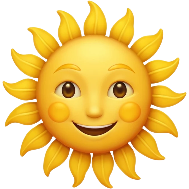 smiling sun emoji