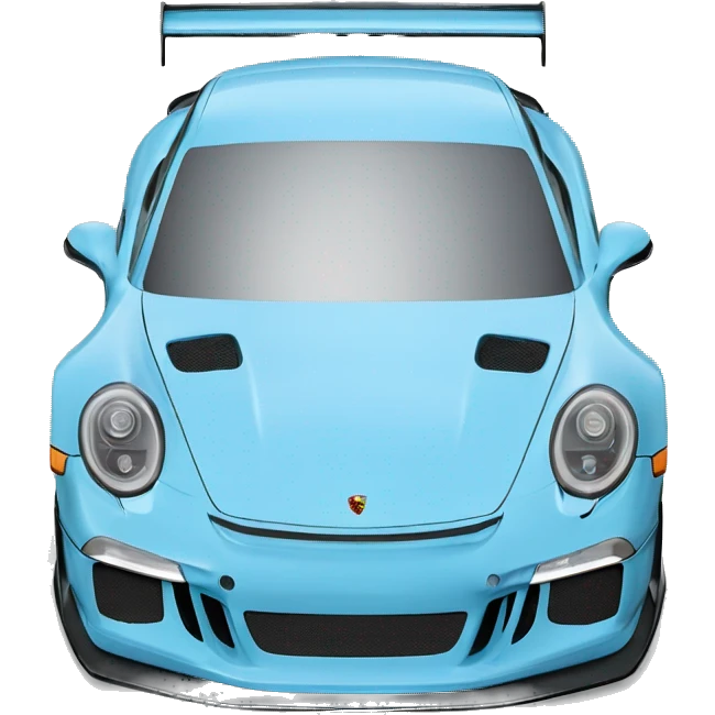 porsche gt3r light blue emoji