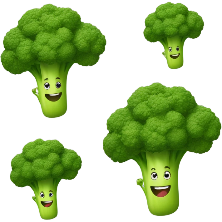 sprinting broccoli joyfully  emoji