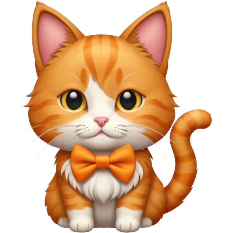 Cat with bow emoji