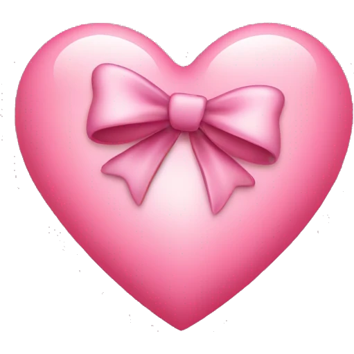 A love heart with a bow on it saying ily emoji