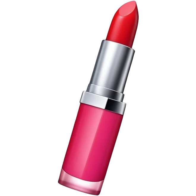A lipstick in pink or red color emoji