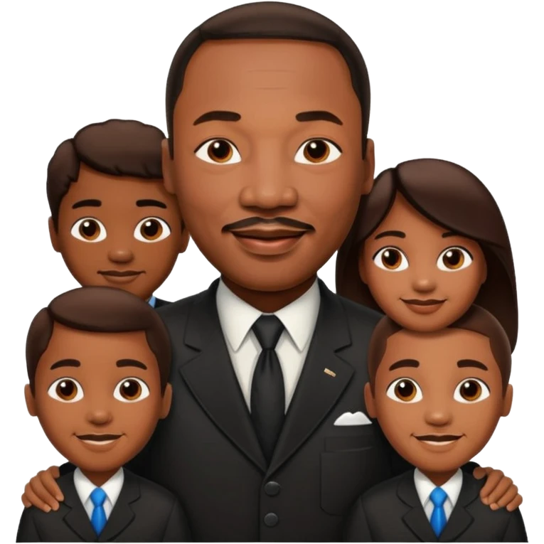 Martin Luther King JR. Siblings emoji