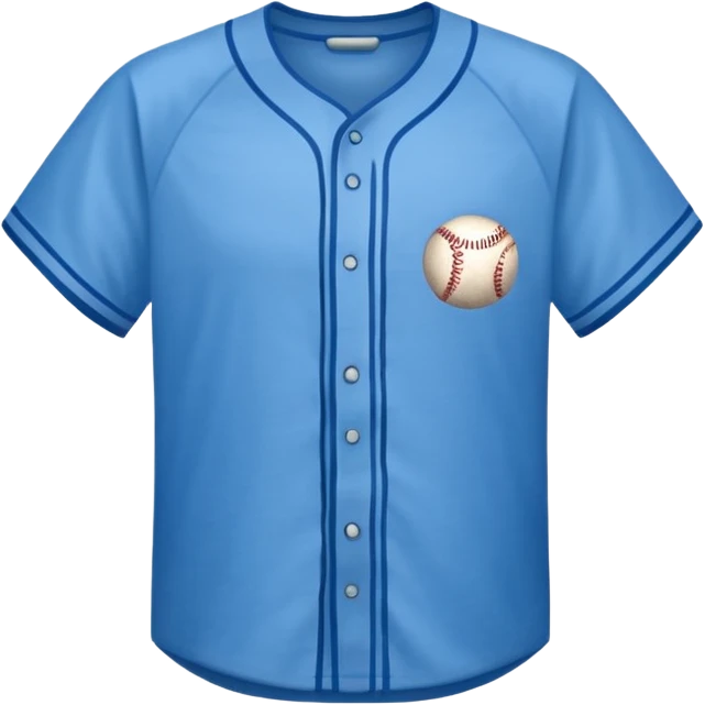 franela de beisbol color azul emoji