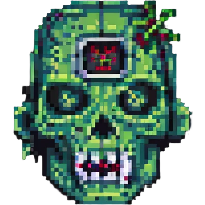 zombie head crosshair emoji