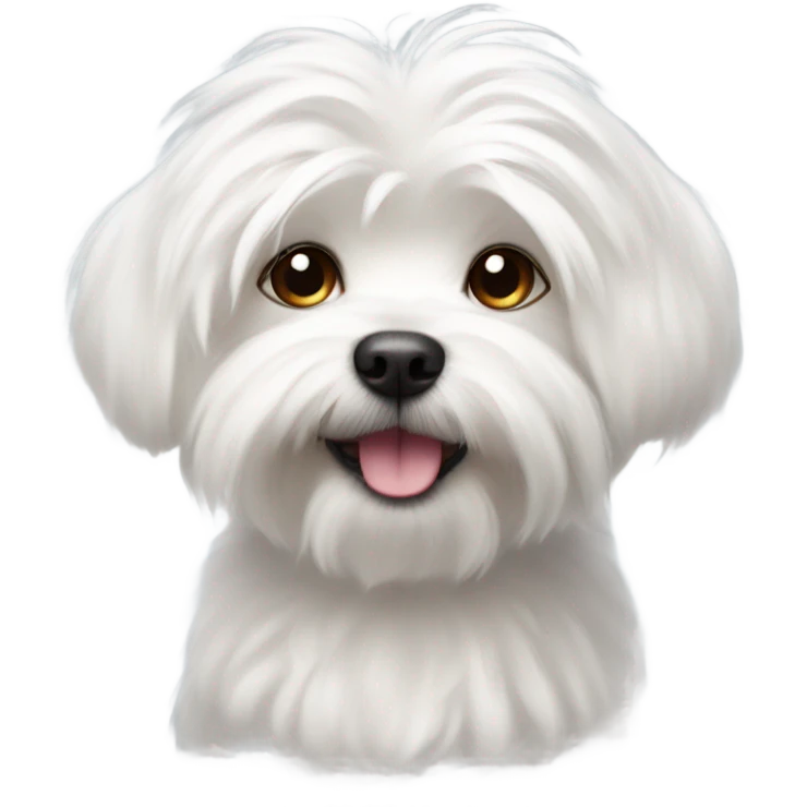 white maltese  emoji