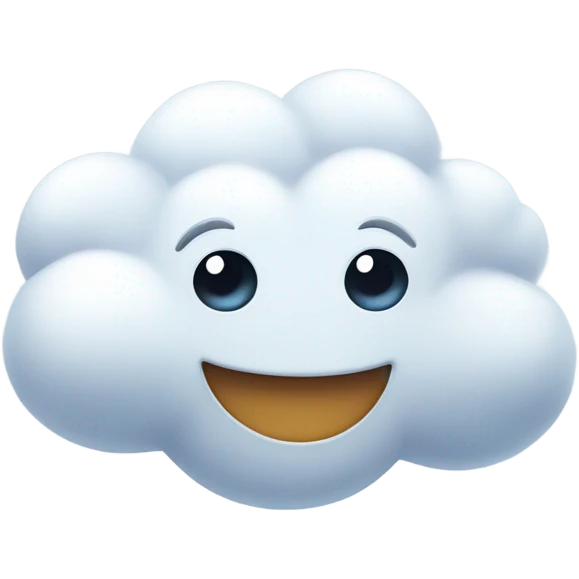friendly cloud  emoji