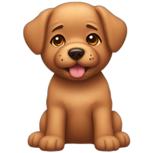 Teddy-dog emoji