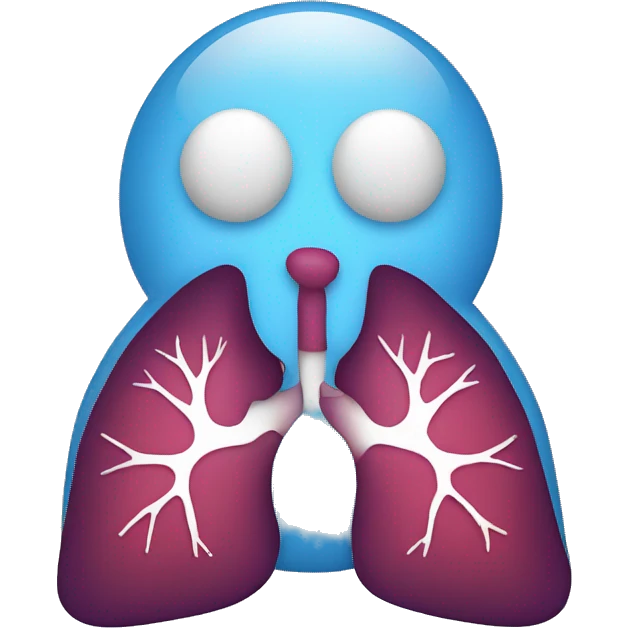 diabetes icon with lungs emoji