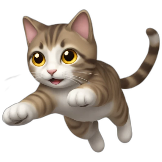 flying cat emoji