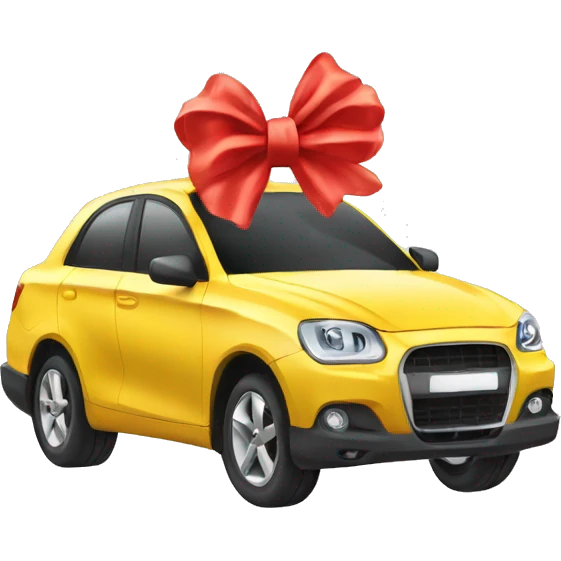 Car keys with bow emoji