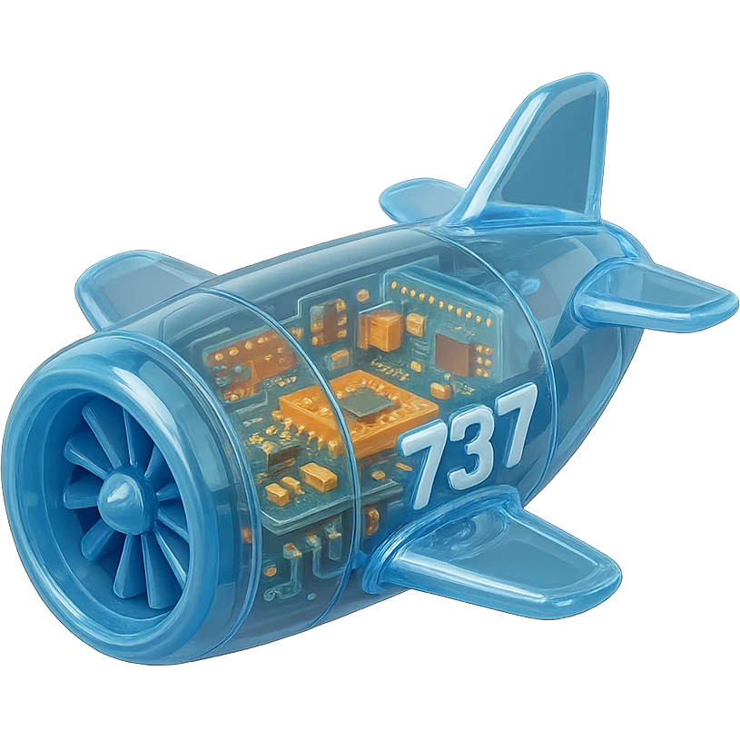 Jet B737 ENGINE emoji