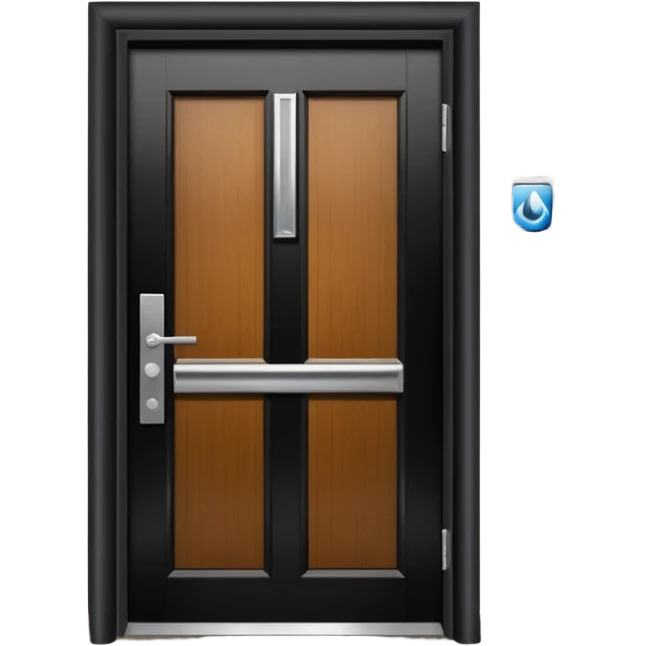 hotel room door modern hallway emoji