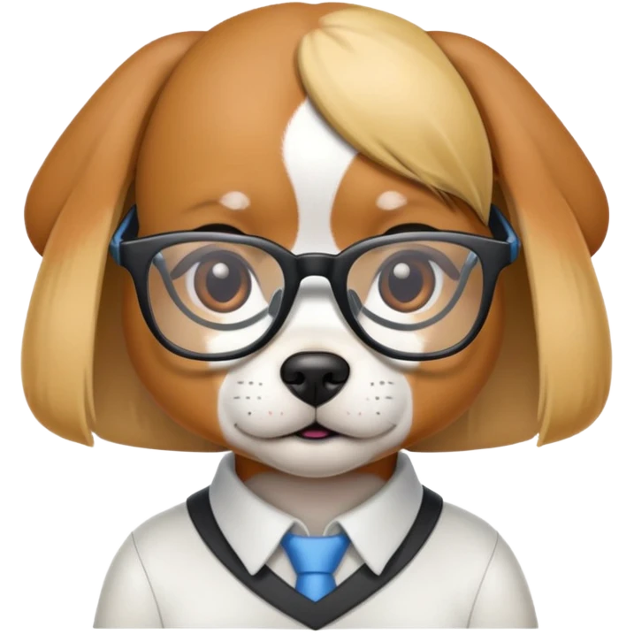 Female dog software engineer  emoji