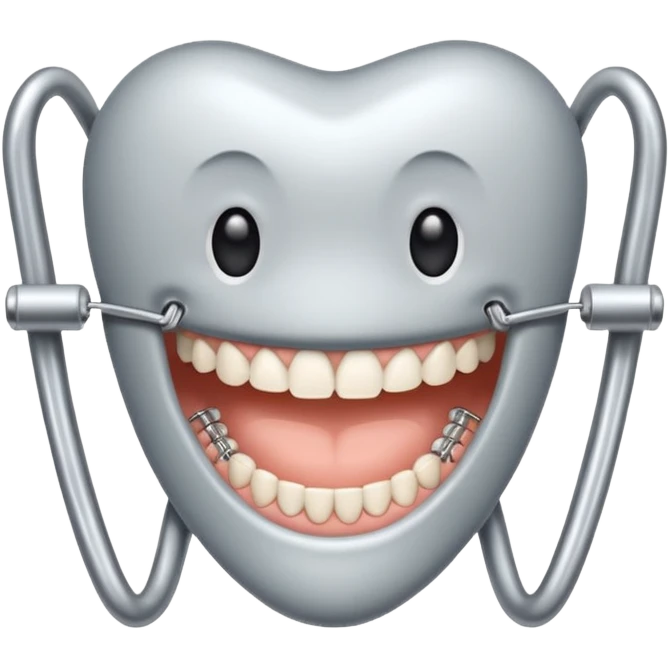 Teeth with braces emoji