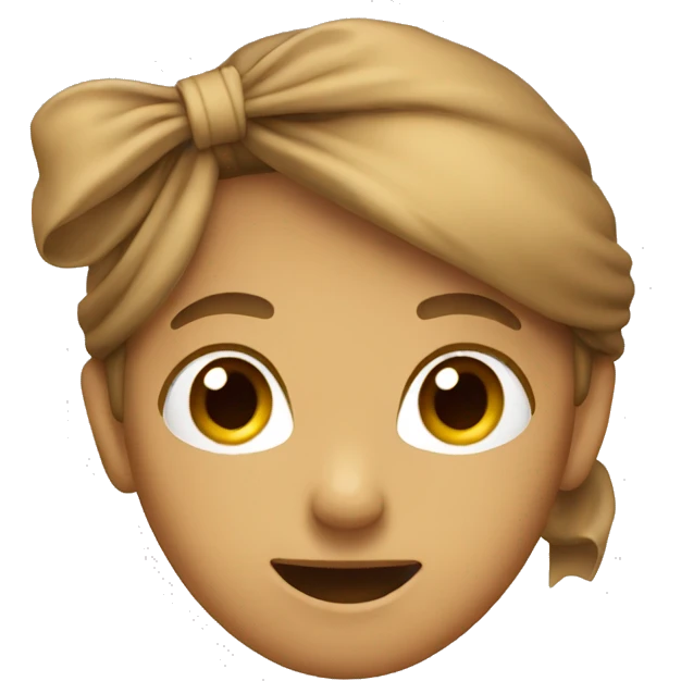 Light Brown bow  emoji