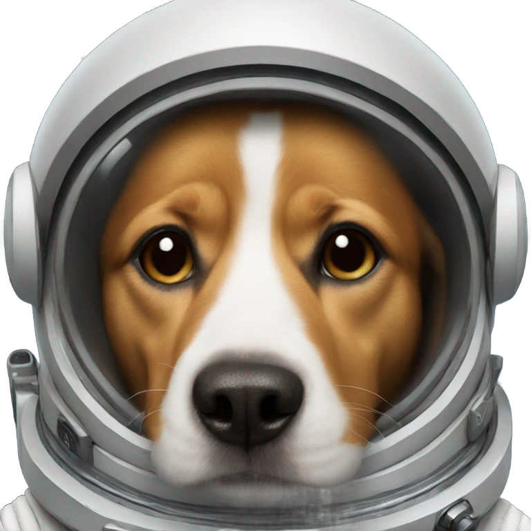 A dog in space emoji