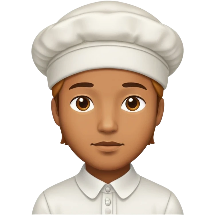 man caramel skin wearing bonnet and white shirt  emoji