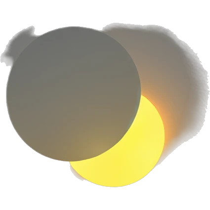 partial 90% solar eclipse with sun on left emoji