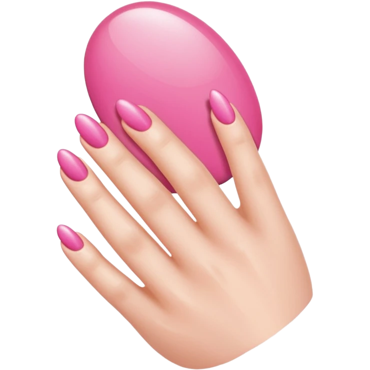 Pink nails emoji
