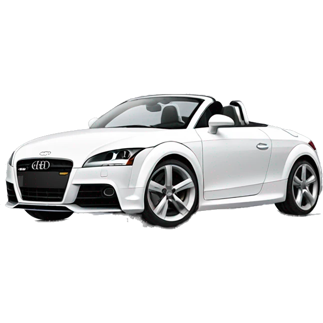 audi tt convertible, lateral view  emoji