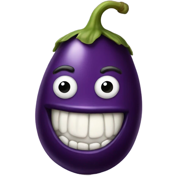 Freaky eggplant  emoji
