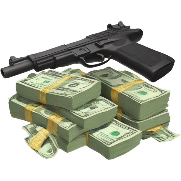 Money, guns  emoji