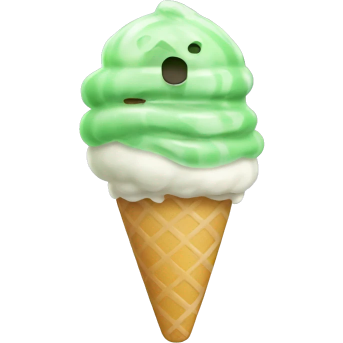 Helado verde emoji