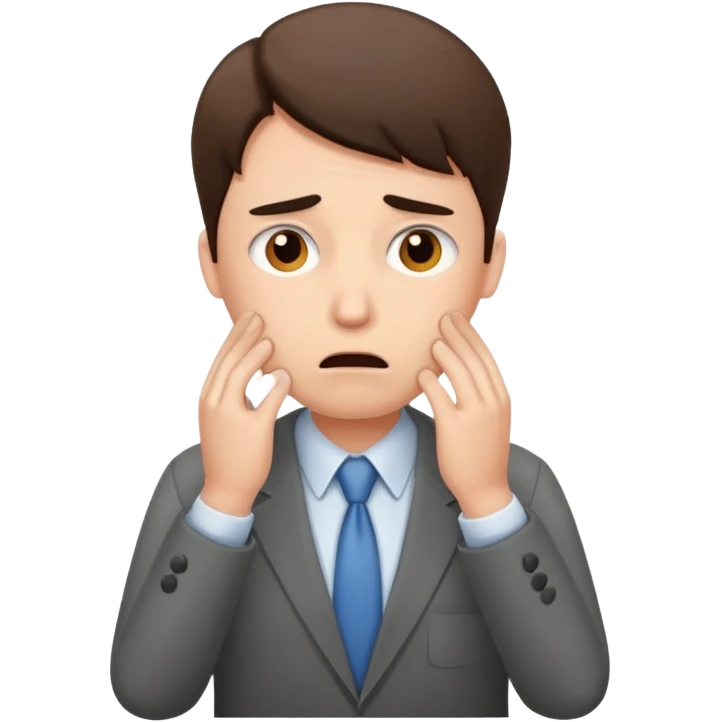 office worker in stress  emoji