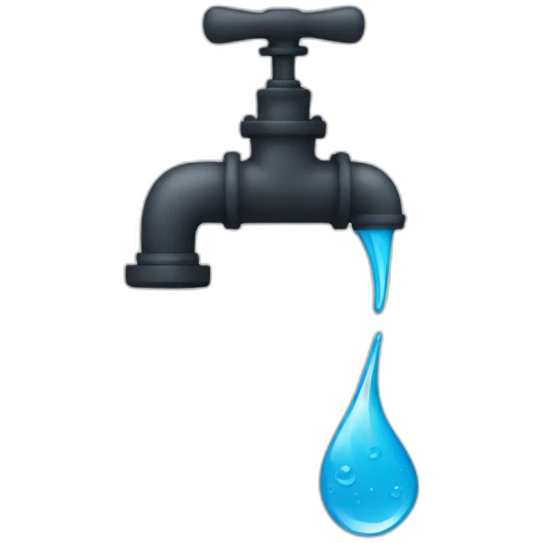 Pipe Water leak drip emoji