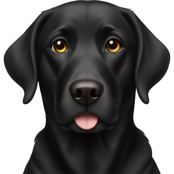 black lab emoji