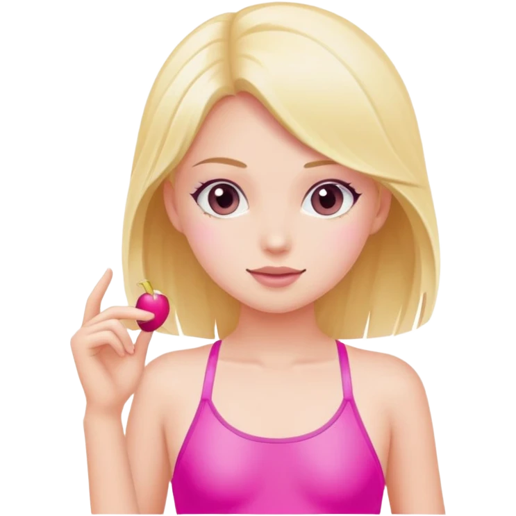 Girl with pink swimsuit  emoji