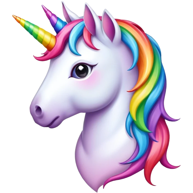 Rainbow unicorns emoji