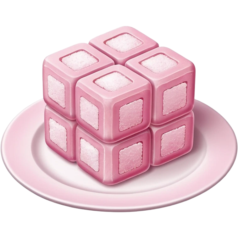 Turkish delight on white plate emoji