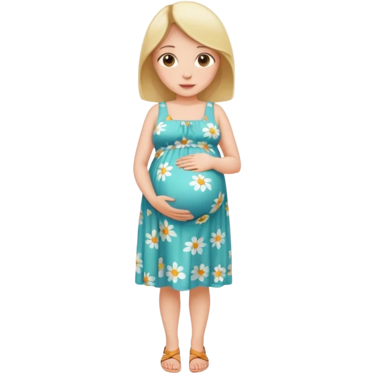 беременная девушка в полный рост emoji