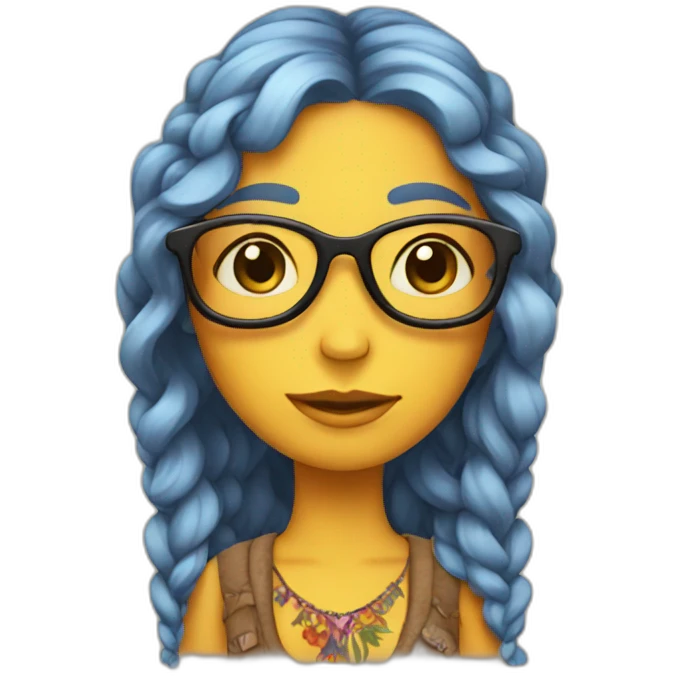 hippie-chick emoji
