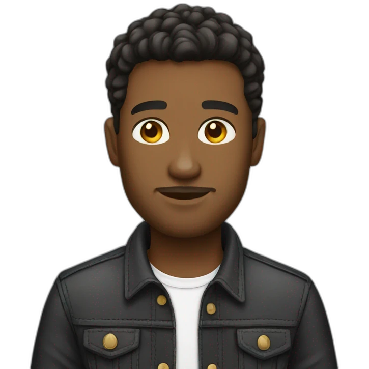 Guy in designer clothes emoji