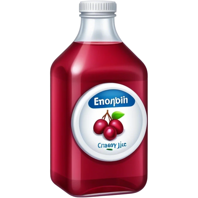 Bottle cranberry juice emoji