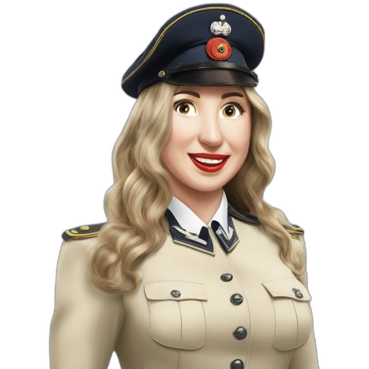 Bdsm Victoria Coren German ww2 uniform underwear model mash potato party emoji
