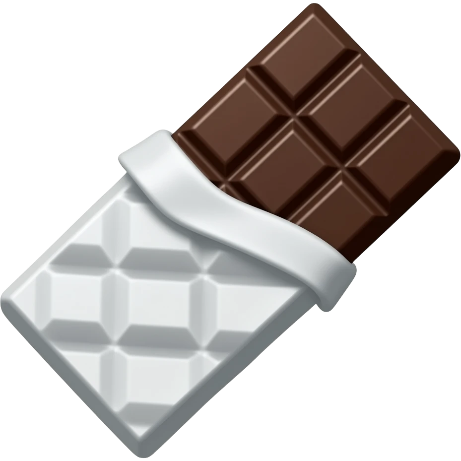 Emoji chocolat blanc et noir emoji