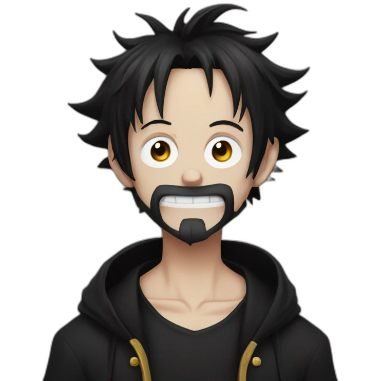 goth Luffy emoji