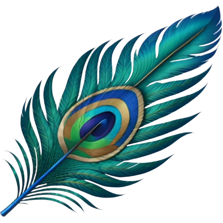 Peacock feather emoji