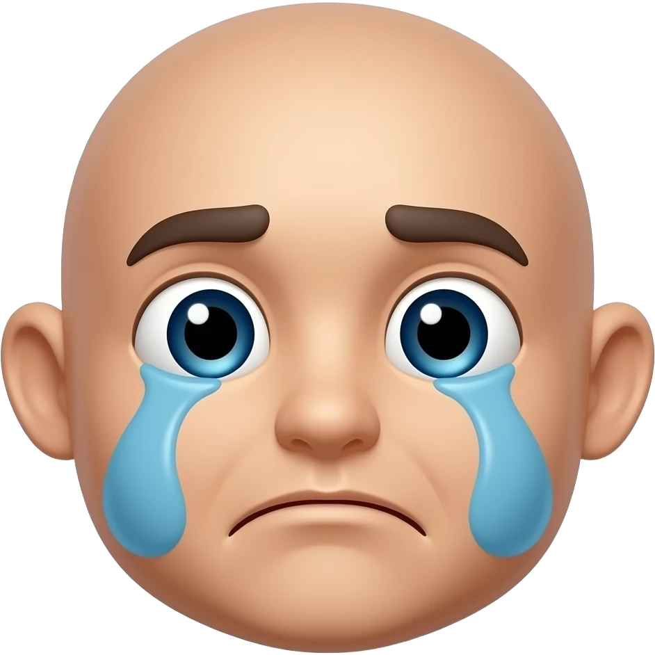 Cabeça de rosto chorando -Emojis-Pien emoji