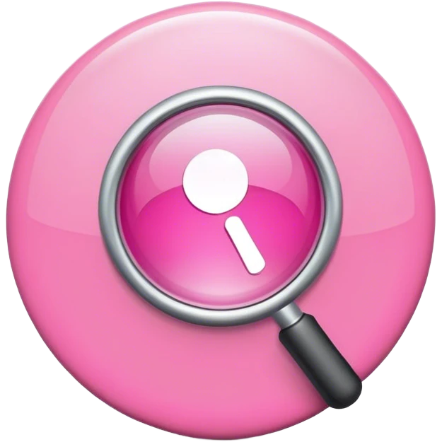 pink search icon emoji