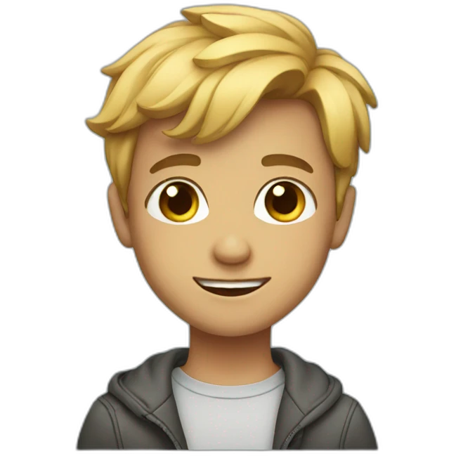 Cute American boy emoji