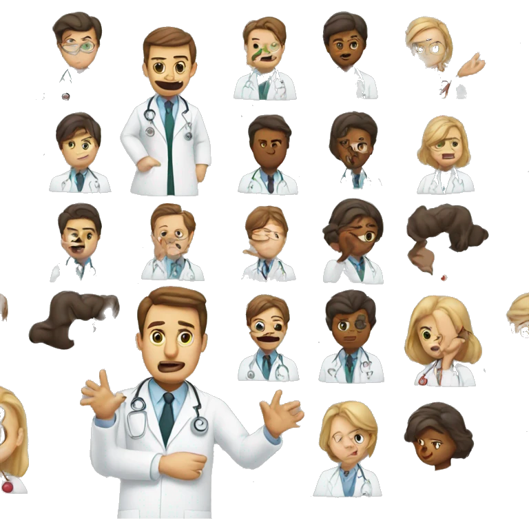 doctor making mistake emoji