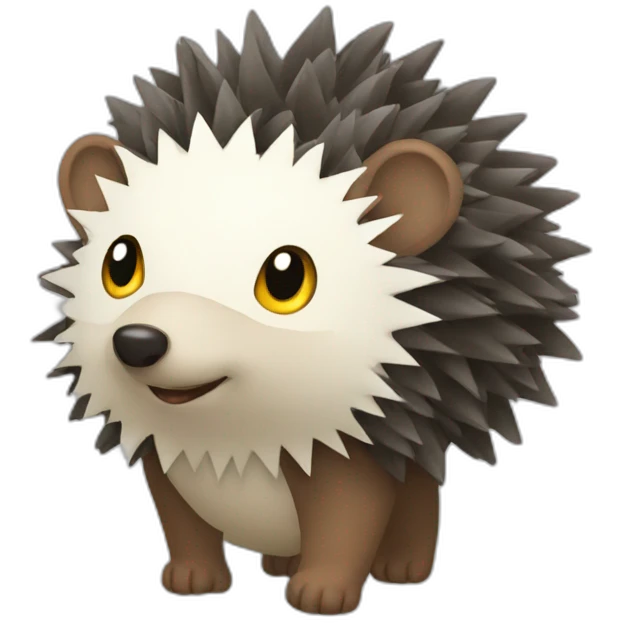 Edgehog with tape emoji