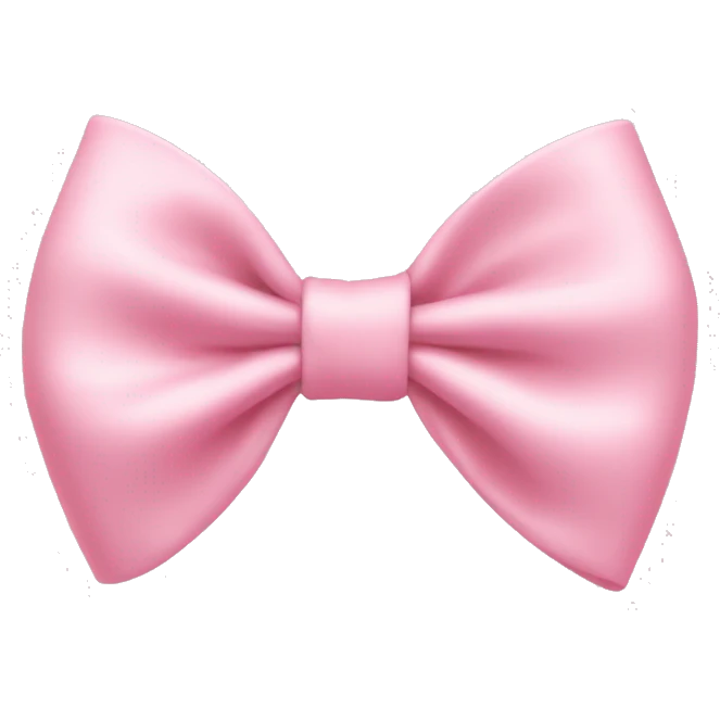 light pink bow on light pink bow emoji