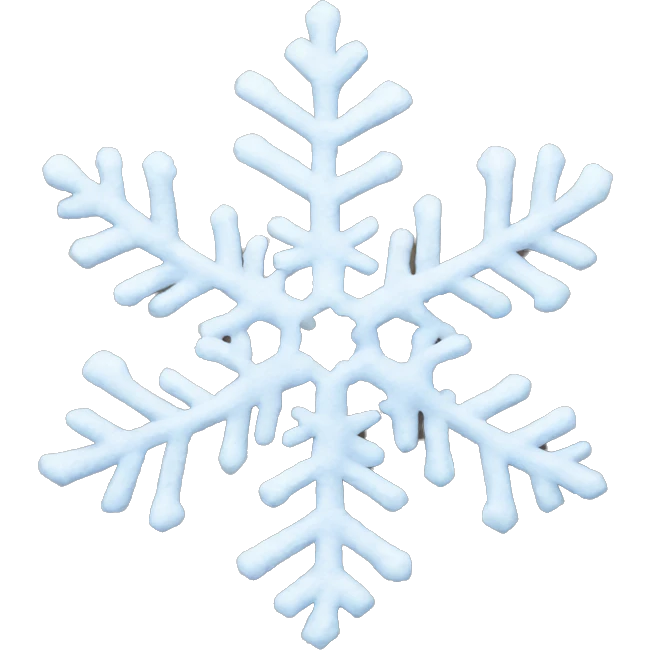 snow flakes emoji