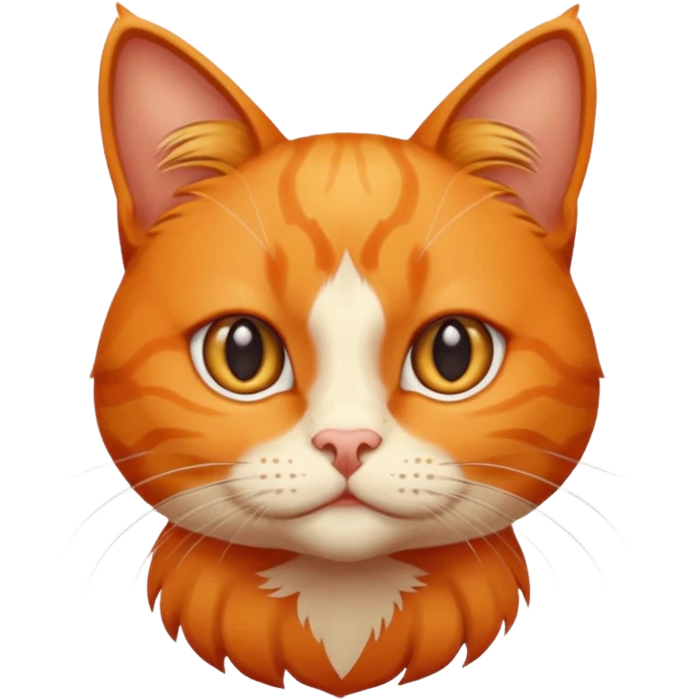 um gato laranja curioso com snal de duvida emoji